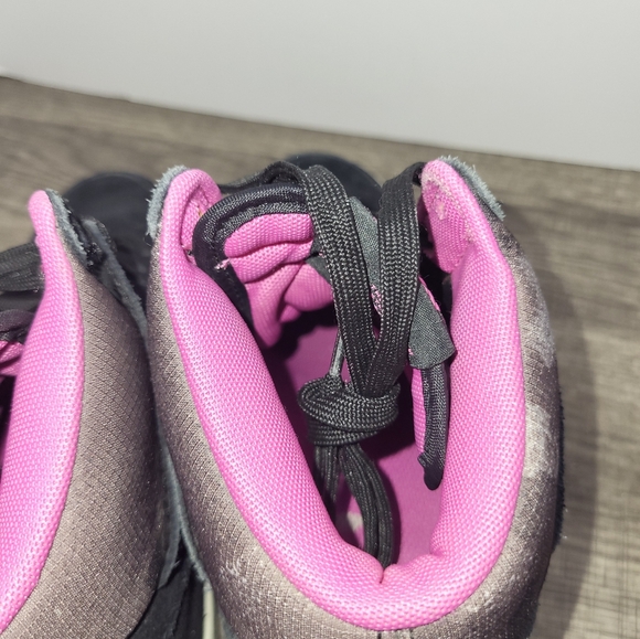 Nike Dunk Sky High Black Pink Camo Suede Sneakers 543258-001 Women's Size 7.5 - Picture 6 of 10